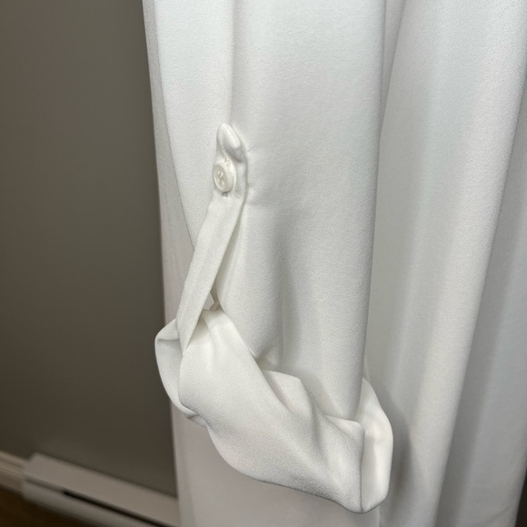 Pleione Hi-Lo Long Sleeve Collared Tunic Blouse - Picture 6 of 11